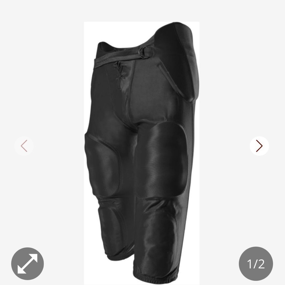 Cramer Protective apparel Pad Football Game Pants, Black, Youth Large